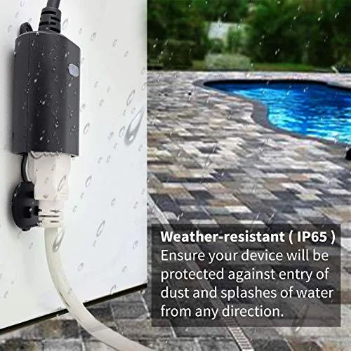 The Zwave Outlet Plug, 800 Series Outdoor Z-Wave LR Smart Plug in real use