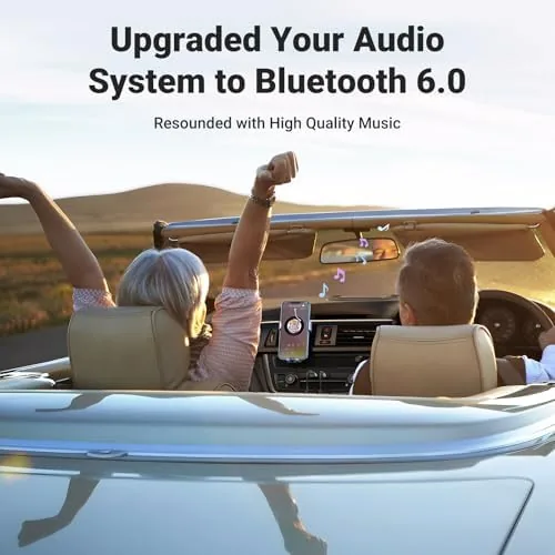 Detail shot of the UGREEN Aux to Bluetooth 6.0 Adapter 3.5mm Bluetooth Receiver for features
