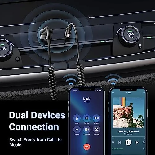 The UGREEN Aux to Bluetooth 6.0 Adapter 3.5mm Bluetooth Receiver for compared in context