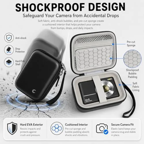 The Comecase Digital Camera Case for Kodak PIXPRO FZ55/FZ45/ for CAMKORY compared in context