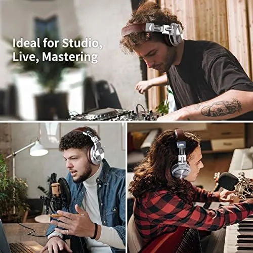 Another view of the OneOdio A71 Hi-Res Wired Over-Ear Studio Headphones for DJ, Mixing