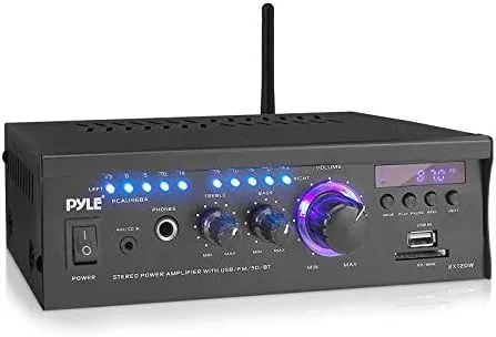 Overview of the Pyle Home Power Amplifier with Bluetooth Wireless - 2 x