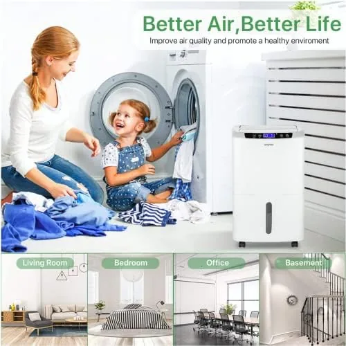 The Waykar 34 Pints 2000 Sq. Ft. 2025 Energy Star Dehumidifier compared in context