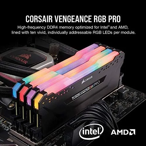 Close look at the CORSAIR Vengeance RGB PRO DDR4 RAM 32GB (2x16GB) 3200MHz CL16-20-20-38 build quality