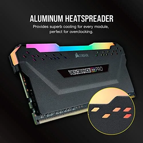Another view of the CORSAIR Vengeance RGB PRO DDR4 RAM 32GB (2x16GB) 3200MHz CL16-20-20-38