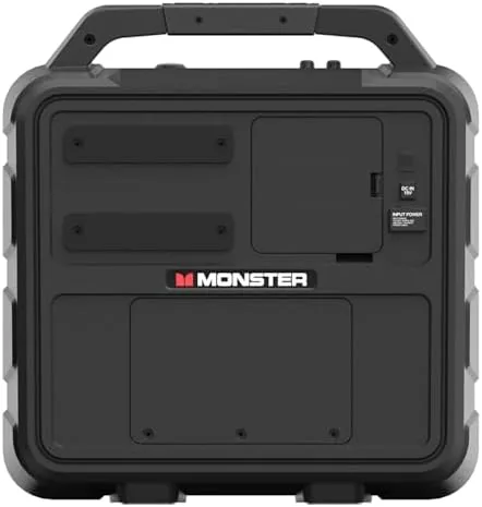 The Monster Vision 2 next to a portable monitor and a laptop for comparison