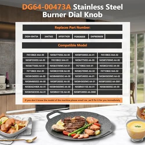 The DG64-00473A set compared with a generic universal stove knob