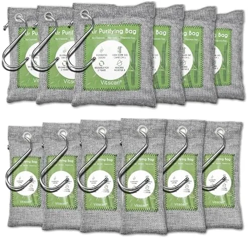 Bamboo Charcoal Air Purifying Bag, Activated Charcoal Odor Absorber | 12 Pack Natural Odor Review: Tested and Rated