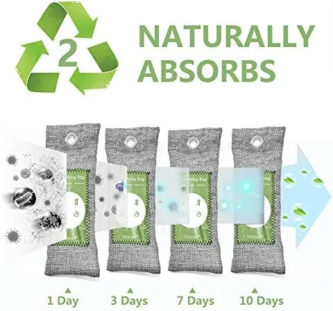 Another view of the Bamboo Charcoal Air Purifying Bag, Activated Charcoal Odor Absorber |