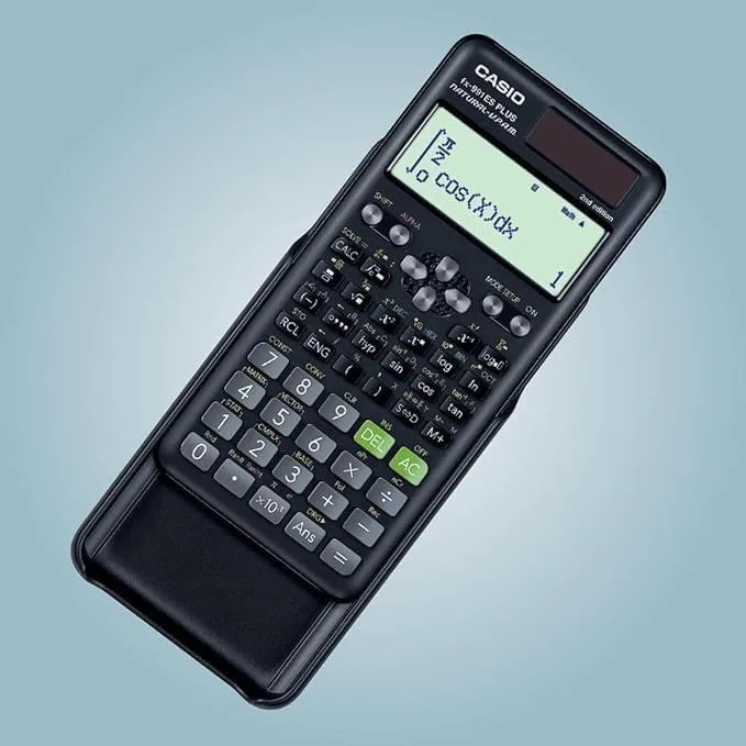 Close look at the Casio fx-991ES Plus 2 Scientific Calculator with 417 Functions and Display, Natural build quality