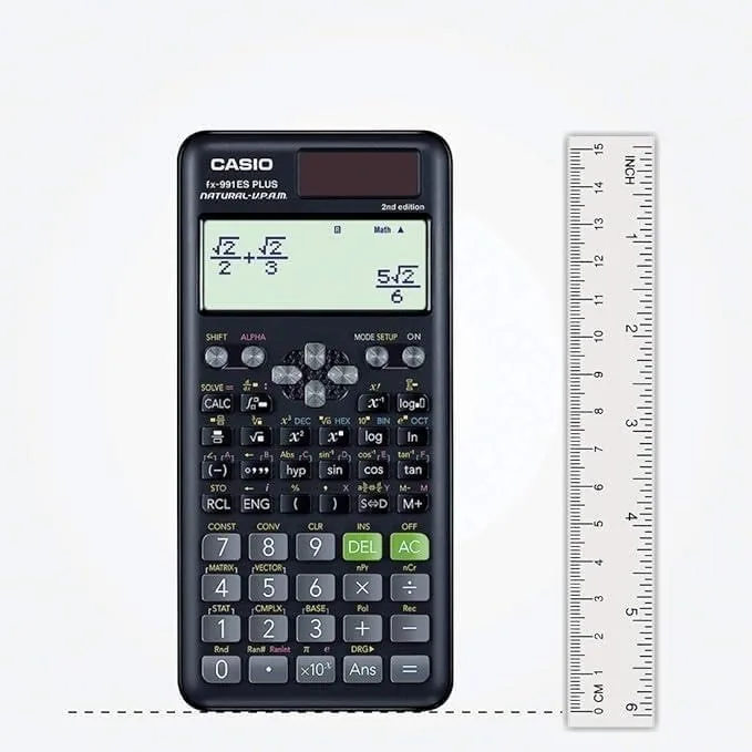 Another view of the Casio fx-991ES Plus 2 Scientific Calculator with 417 Functions and Display, Natural