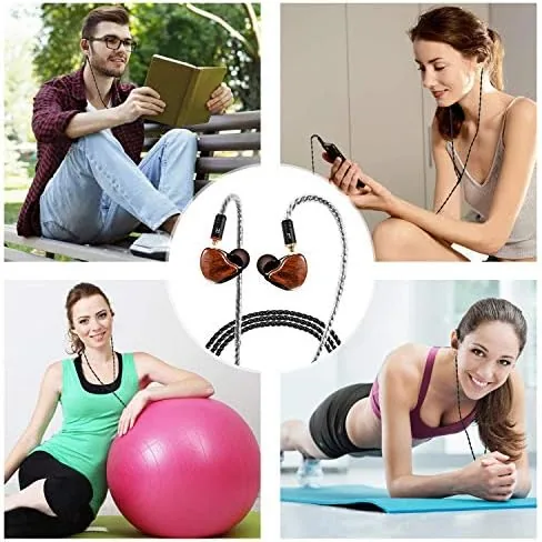 The in Ear Monitor Headphones, HiFi Stereo IEM Earphones, Dynamic Dual in real use