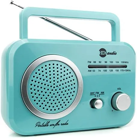 Radio Teal/Silver Premium Home Vintage Portable Retro Radio Classic AM/FM Radio with Built in Review: Tested and Rated