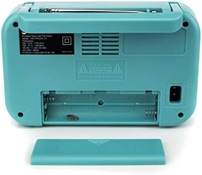 The Radio Teal/Silver Premium Home Vintage Portable Retro Radio Classic AM/FM compared in context