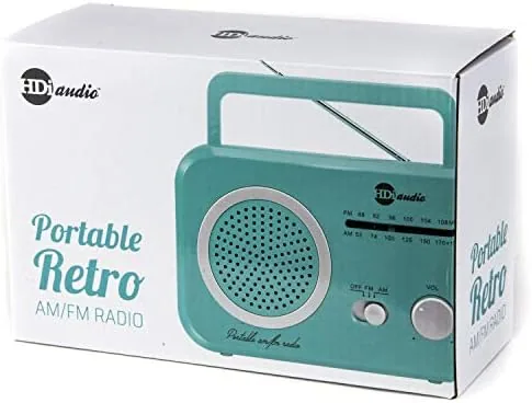 Testing the Radio Teal/Silver Premium Home Vintage Portable Retro Radio Classic AM/FM over two weeks
