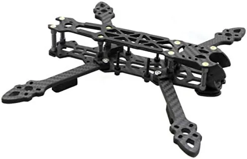 Three FPV frames compared side by side on a bench