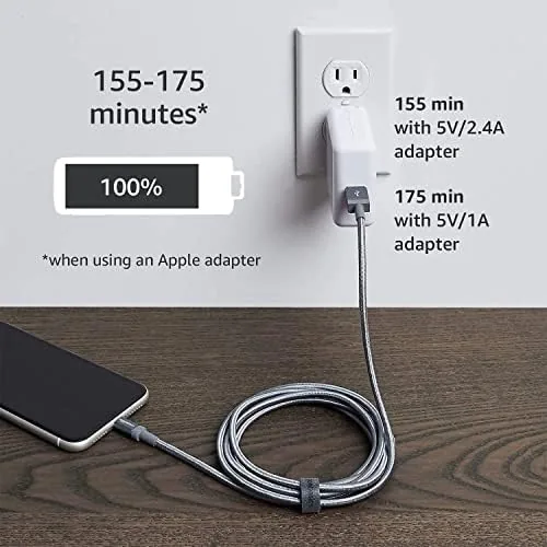Cable folded into a small travel bag with other accessories