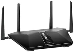 Close up of the LAN ports and USB port on the back of the Nighthawk RAX50