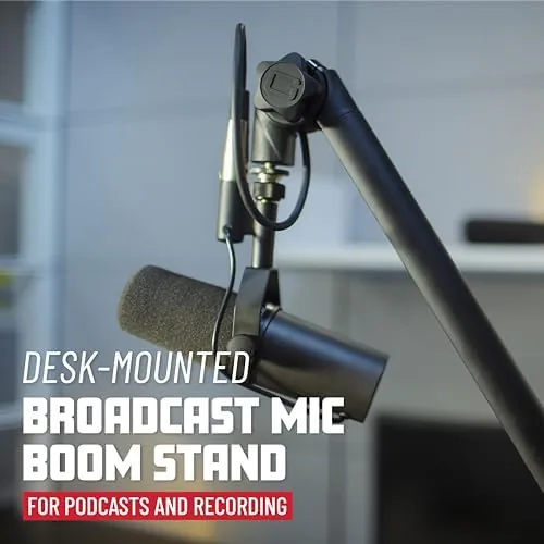 Close look at the Gator Frameworks Deluxe Microphone Boom Arm Stand (GFWMICBCBM3000) | Fully build quality
