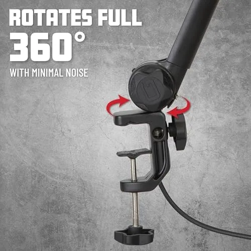 Another view of the Gator Frameworks Deluxe Microphone Boom Arm Stand (GFWMICBCBM3000) | Fully