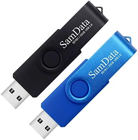 Overview of the SamData 32GB USB Flash Drives 2 Pack 32GB Thumb Drives