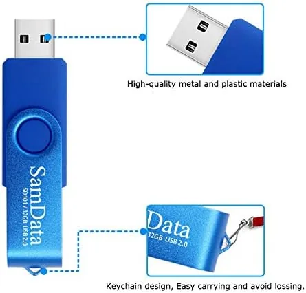 The SamData 32GB USB Flash Drives 2 Pack 32GB Thumb Drives in real use