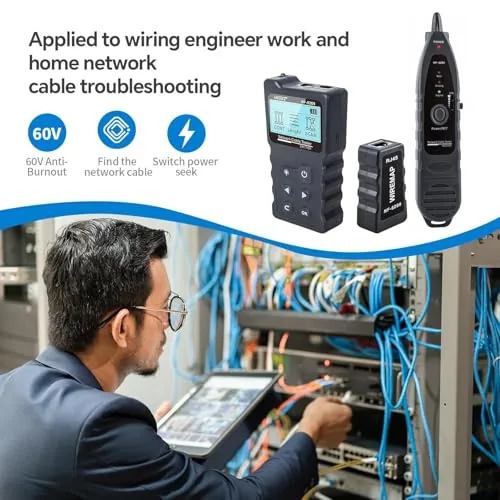 Close look at the NOYAFA NF-8209 Network Cable Tester, Ethernet Cable Wire Tester with build quality