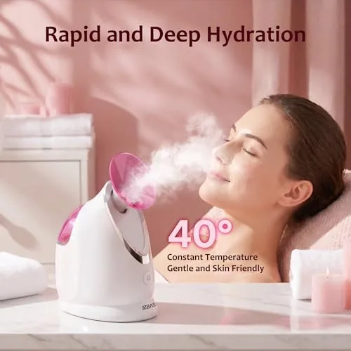Another view of the EZBASICS Facial Steamer, Nano Ionic Warm Mist for Facial Deep