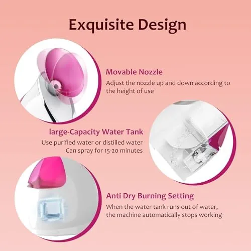 Testing the EZBASICS Facial Steamer, Nano Ionic Warm Mist for Facial Deep over two weeks