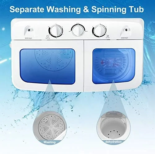 Wet clothes being moved from the wash tub to the spinner tub