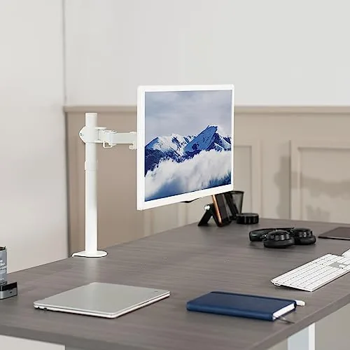 Close look at the VIVO Single Monitor Arm Desk Mount, Holds Screens up to build quality
