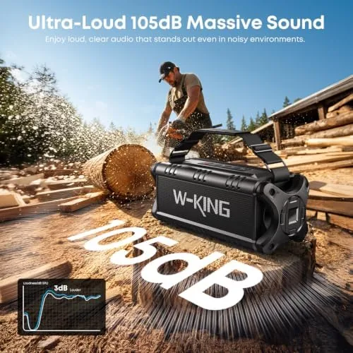 Testing the W-KING Bluetooth Speaker, 90W Max Loud IPX6 Waterproof Portable Speaker over two weeks