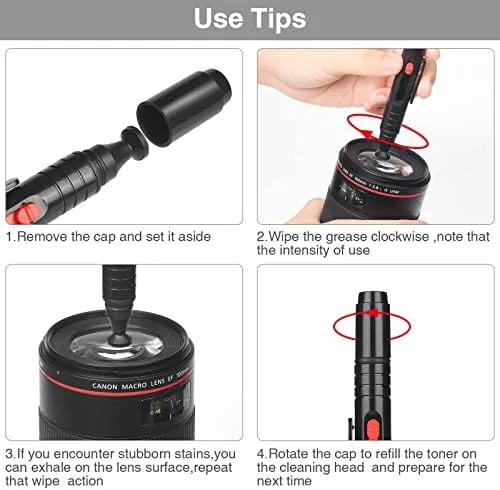 The 14-in-1 Camera Lens Cleaning Kit - Mirrorless & DSLR Sensor in real use