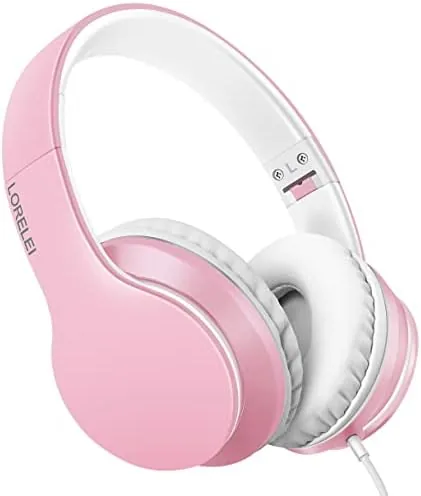 LORELEI X6 Over-Ear Headphones with Microphone, Lightweight Foldable & Portable Stereo Bass Headphones with Review: Tested and Rated