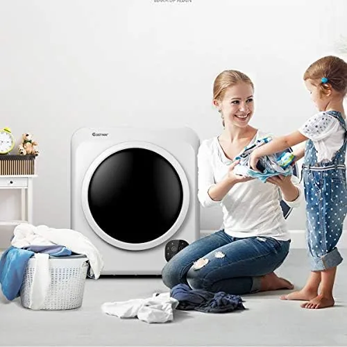The COSTWAY dryer next to a smaller compact dryer for comparison