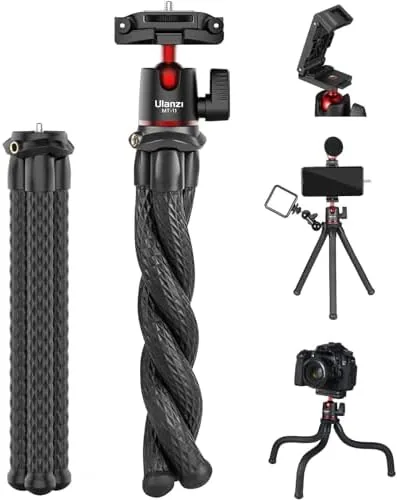 ULANZI Camera Tripod, Mini Flexible Stand w Hidden Phone Holder w Cold Shoe Mount Review: Tested and Rated