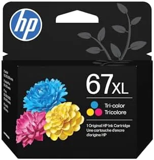 HP 67XL Tri-Color High-Yield Ink Cartridge | Works with DeskJet 1255, 2700, 4100 Series Review: Tested and Rated