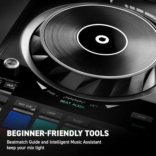 Another view of the Hercules DJControl Inpulse 500: 2-deck USB DJ controller for Serato