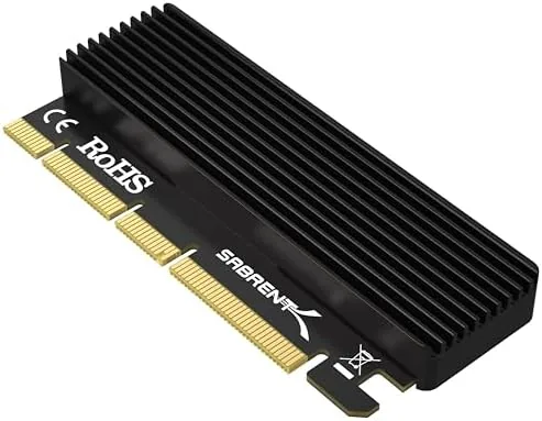 Overview of the SABRENT M.2 NVMe SSD to PCIe X16/X8/X4 Adapter Card, Heatsink