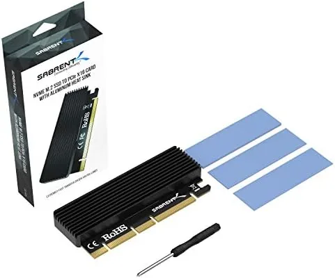Testing the SABRENT M.2 NVMe SSD to PCIe X16/X8/X4 Adapter Card, Heatsink over two weeks