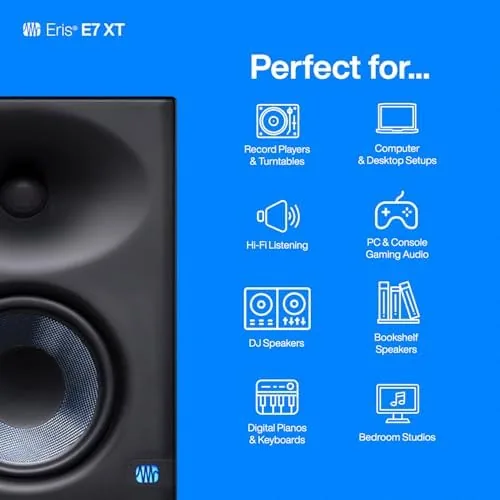 The PreSonus Eris E7 XT 2-Way Active Studio Monitor with EBM in real use