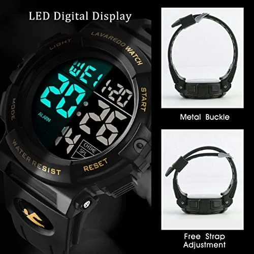 Another view of the L LAVAREDO Mens Digital Watch Sports Military Watches Waterproof Outdoor