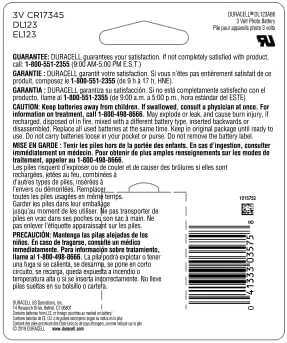Close look at the Duracell CR123A 3V Lithium Battery, 6 Count, 10-Year Storage, High Power build quality
