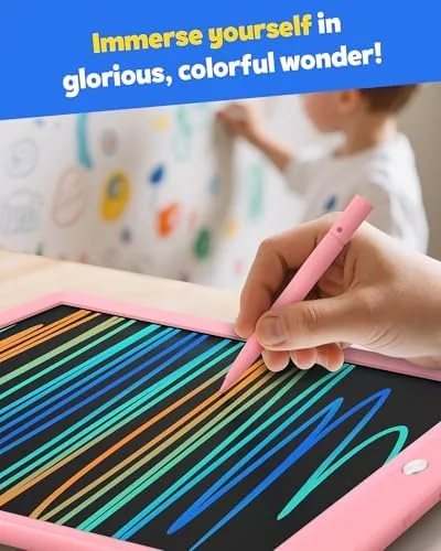Testing the LCD Writing Tablet for Kids, 10-inch Coloring Drawing Pad, Mess over two weeks