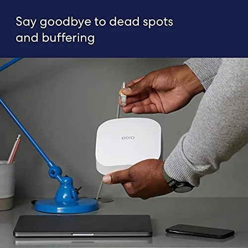 Smart home devices connected through the eero Pro 6 Zigbee and Thread radios