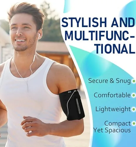 Close look at the Running Armband Sleeve Universal Sports Armband Cell Phone Holder Armband build quality
