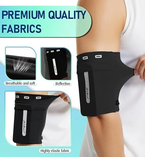 The Running Armband Sleeve Universal Sports Armband Cell Phone Holder Armband in real use