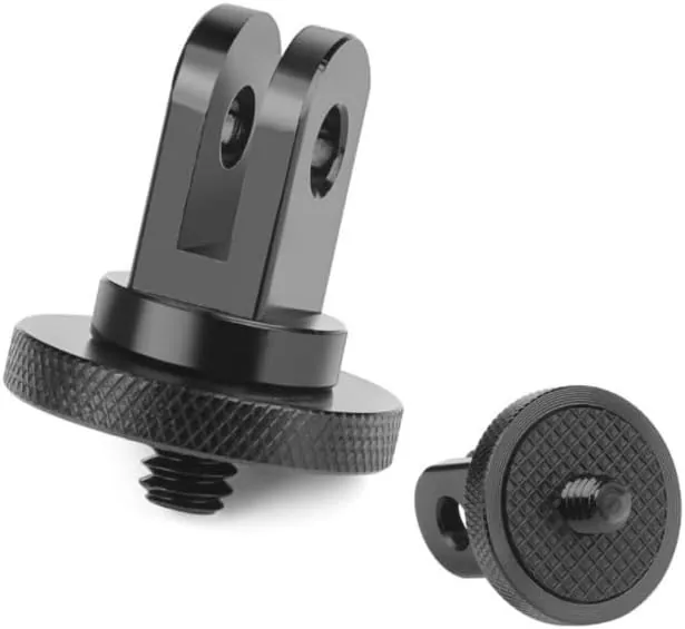 Close look at the Aluminum Camera Tripod Adapter 1/4"-20 Conversion Adapter Mounts Compatible with build quality