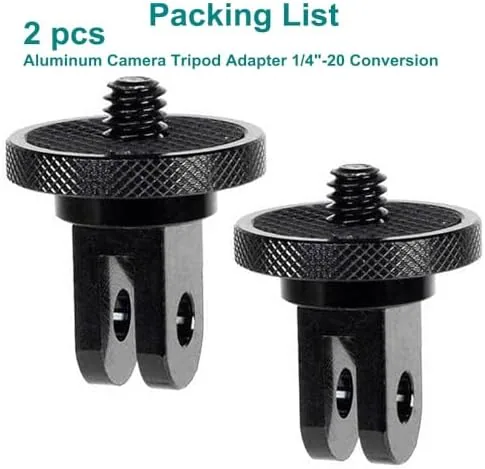 The Aluminum Camera Tripod Adapter 1/4"-20 Conversion Adapter Mounts Compatible with in real use