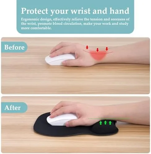 The EooCoo Ergonomic Mouse Pad with Wrist Rest, Memory Foam Support compared in context
